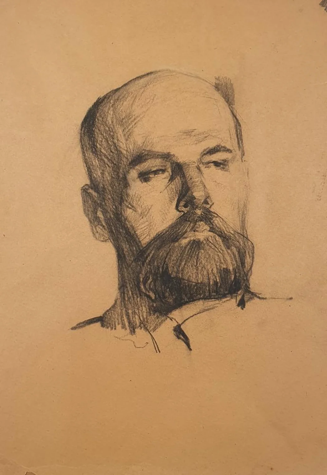 «Портрет», Н.Х., художник, купить картину, купить, работы, аукцион, графика, галерея ОПХ, Bidspirit, бидспирит, магазин