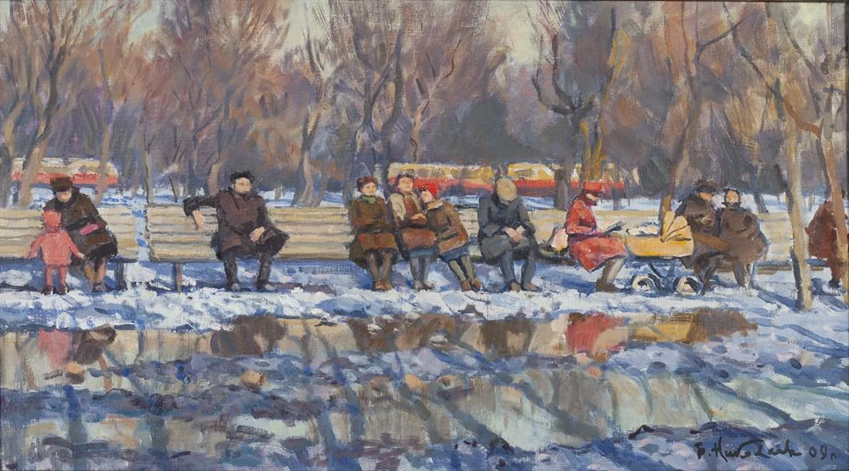 «Март.Скамейка»
