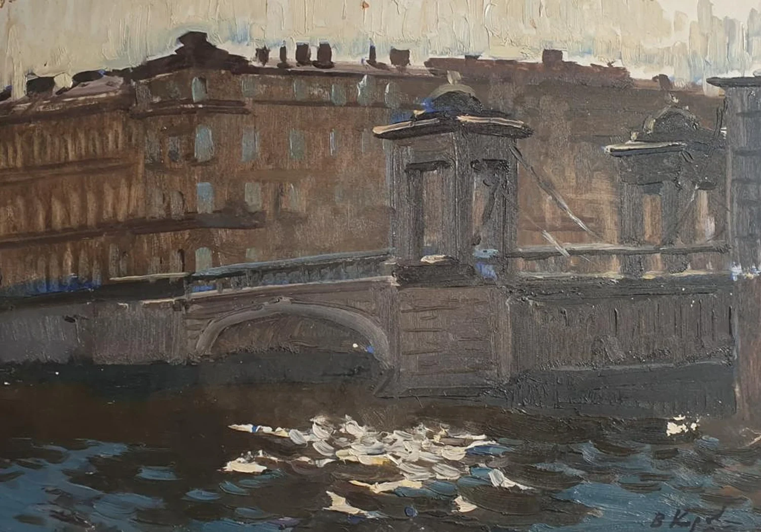 «Мост Ломоносова», Коровин Виктор Иванович, художник, купить картину