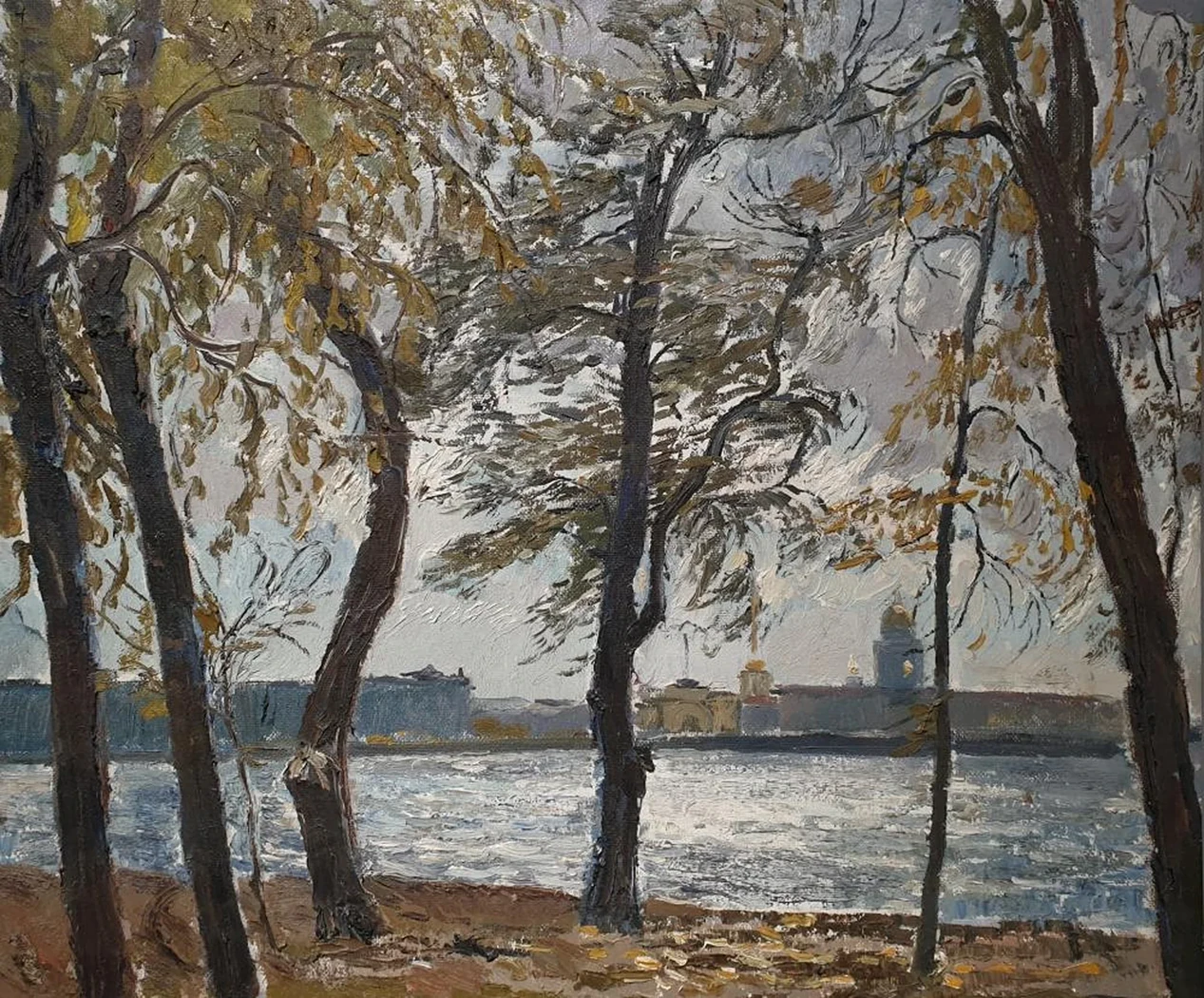 «К ненастью», Коровин Виктор Иванович, художник, купить картину, купить, работы, аукцион, живопись, галерея ОПХ, Bidspirit, бидспирит, магазин