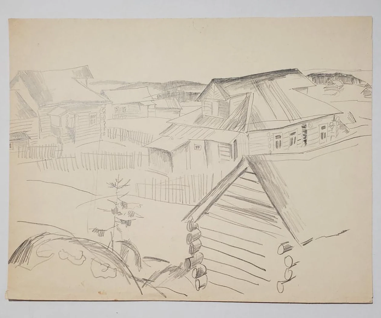 «Избы Беломорье», Шаманов Б.И., художник, купить картину 