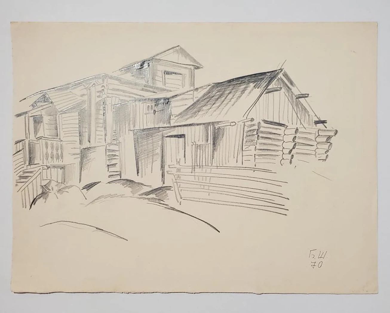 «Старый дом. Беломорье», Шаманов Б.И., художник, купить картину 