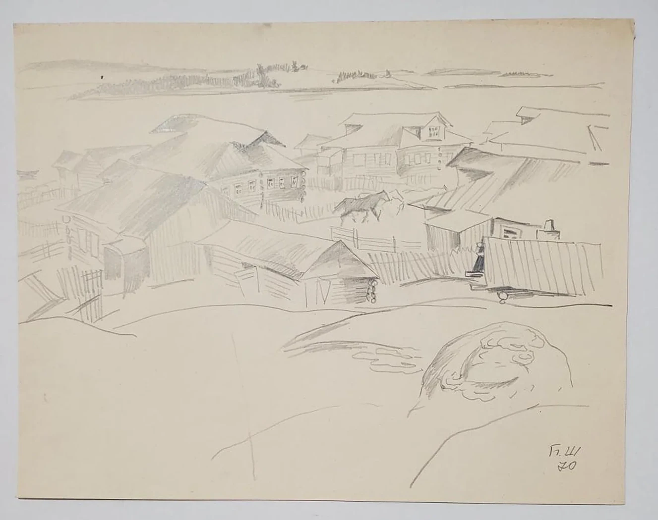«Деревня. Беломорье», Шаманов Б.И., художник, купить картину 