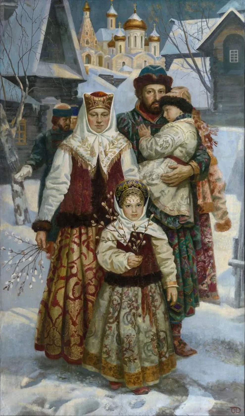 «Вербное воскресенье», Денисенко Ольга, художник, купить, купить картину, живопись, выставка, галерея ОПХ