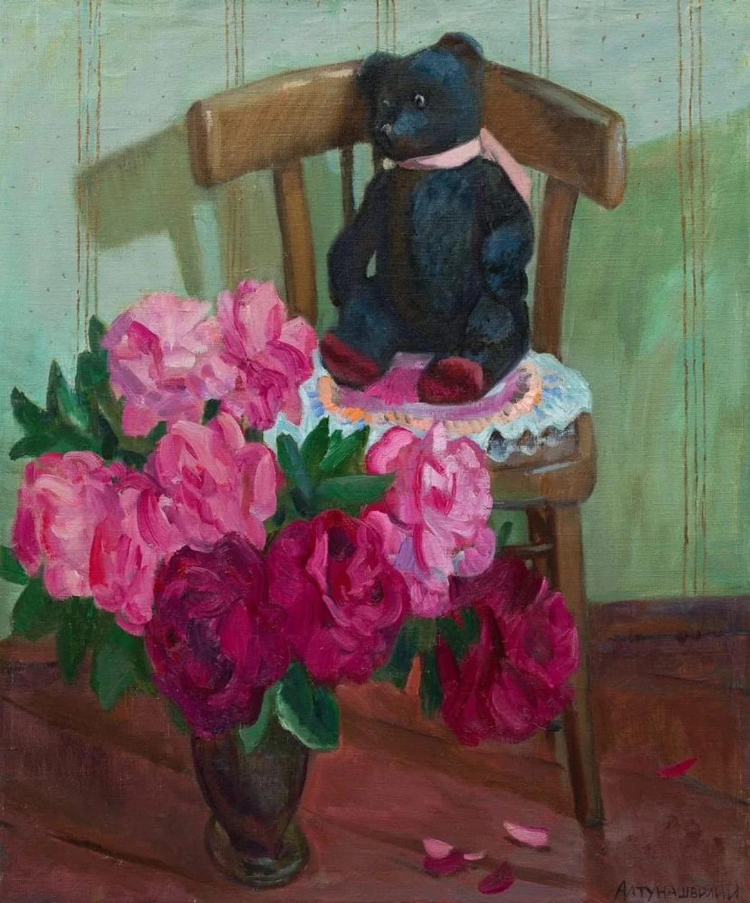 «Потап и пионы», Алтунашвили Инна, художник, купить картину

