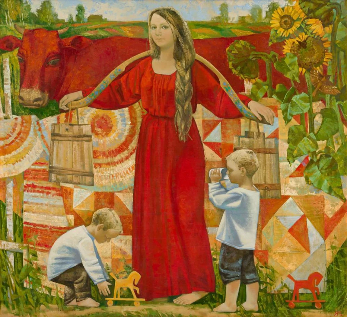 «Коромысло», Яшина Мария Олеговна, художник, купить картину, купить, работу, выставка, галерея ОПХ