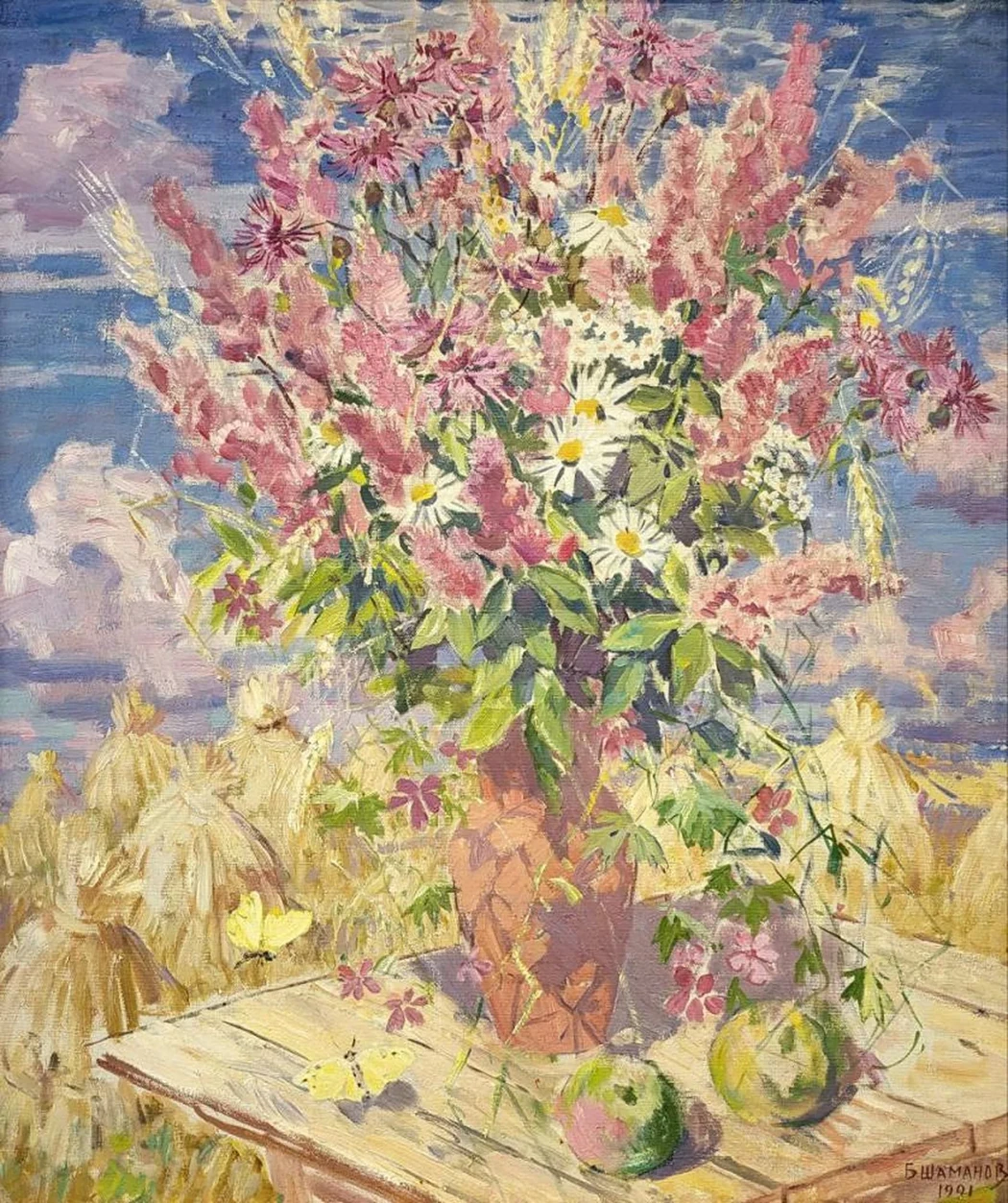 «Июль. Розовый букет»