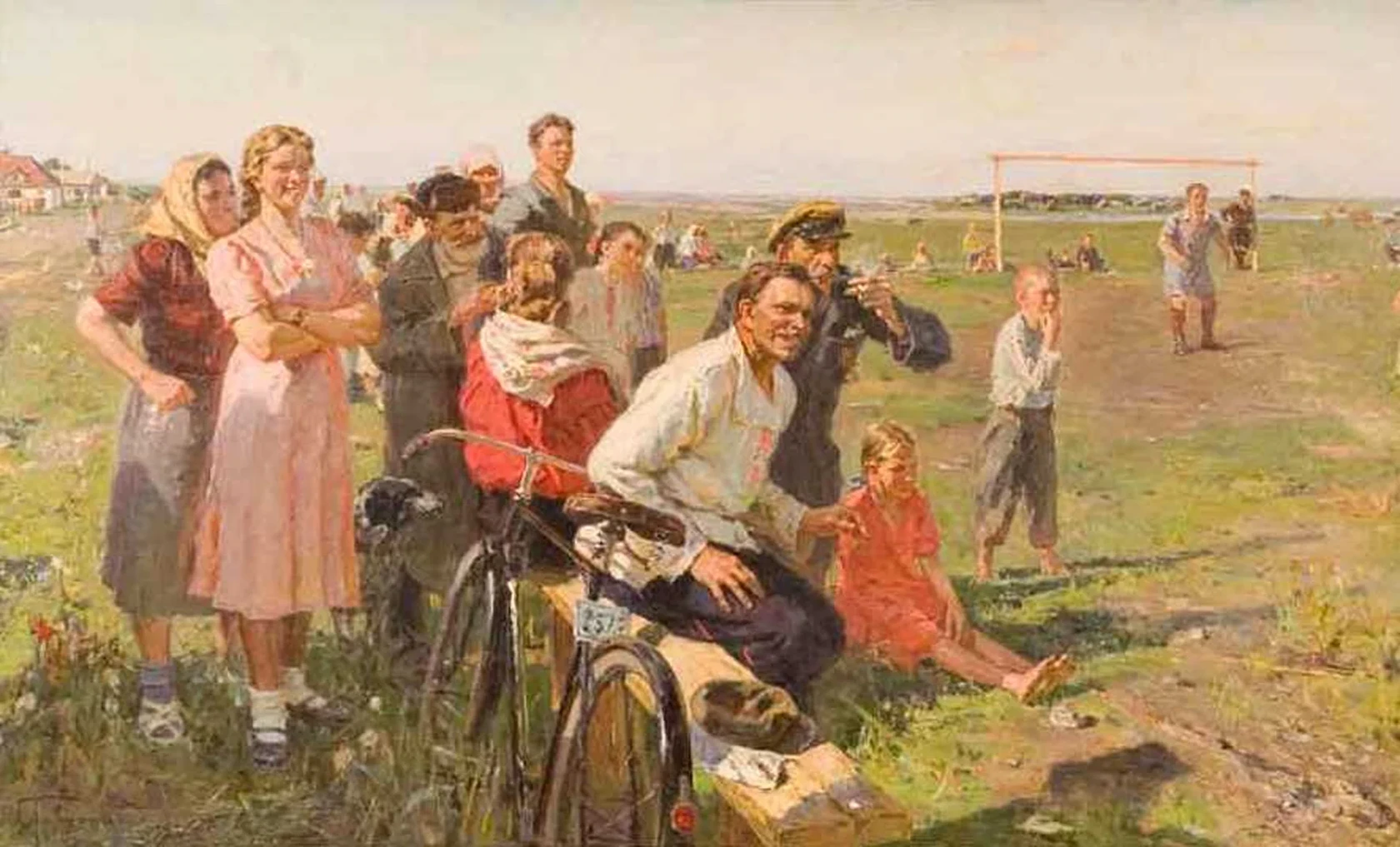 «На колхозном стадионе», Лавренко Борис Михайлович