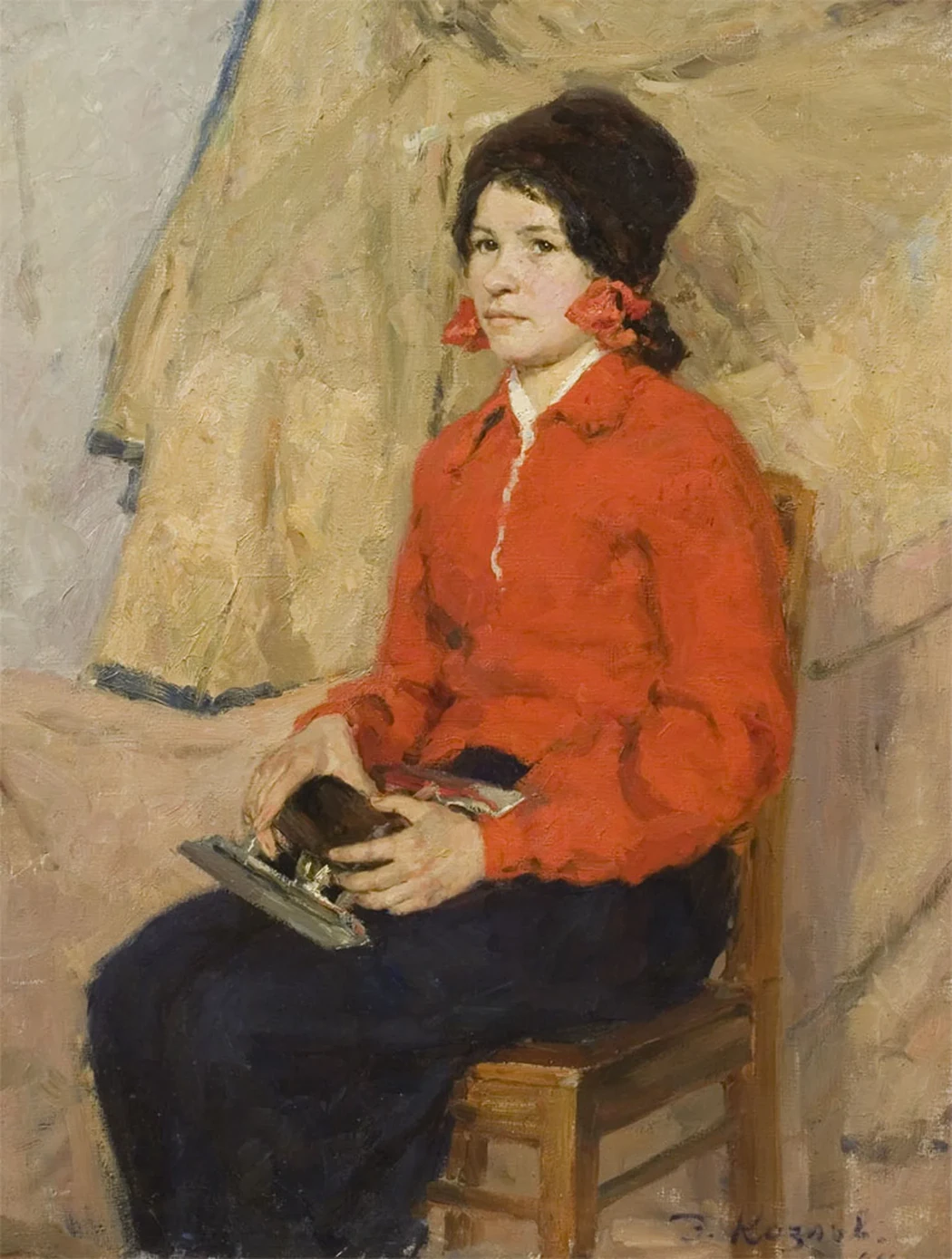 «Девушка с коньками», Козлов Э.В.