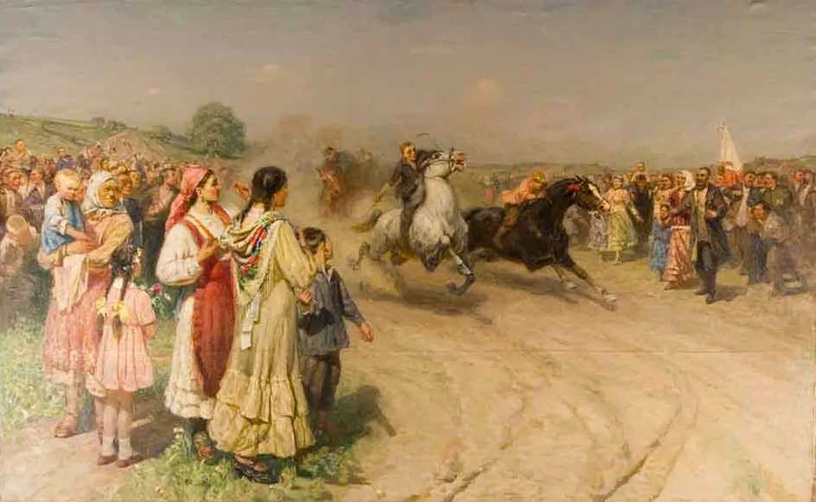 «Татарский праздник урожая - Сабантуй», Аминов Файзулла Файзрахманович, художник, купить картину