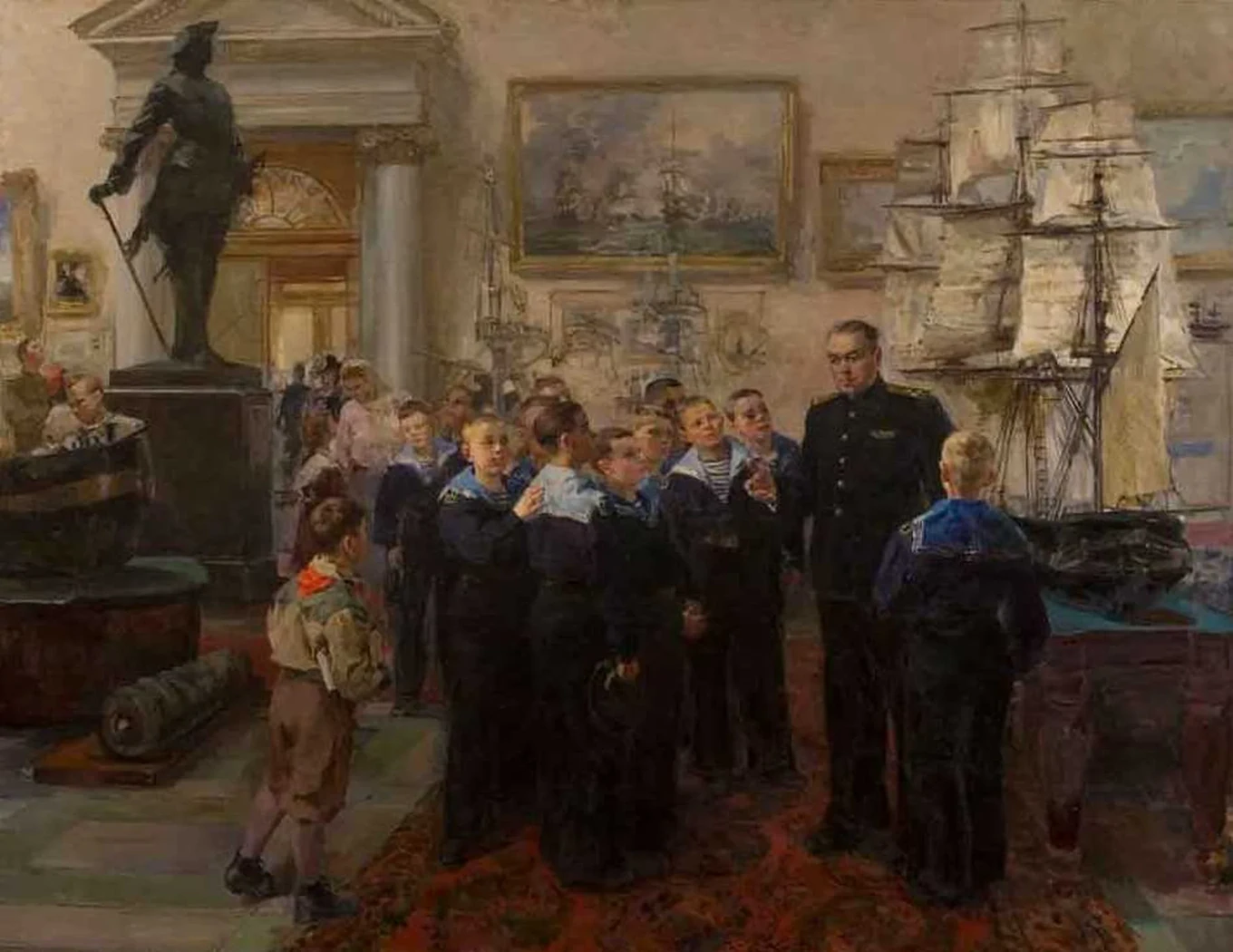 «Нахимовцы в Военно-морском музее», Иванова Александра Михайловна