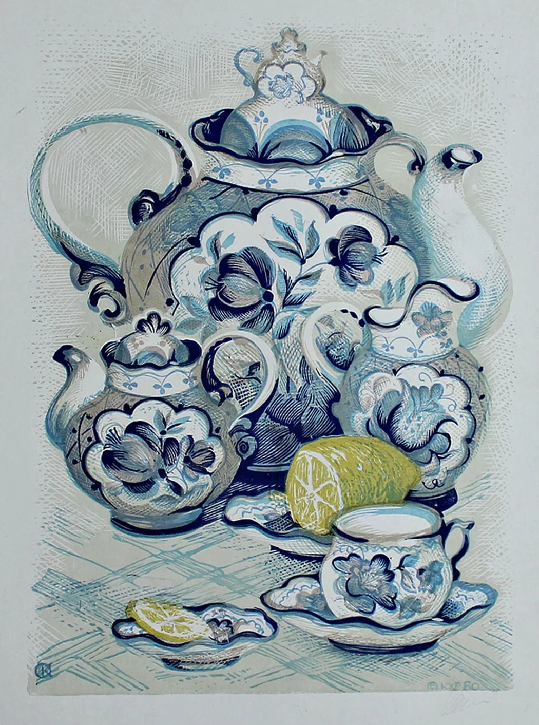 lot 222. «Гжель с лимоном»