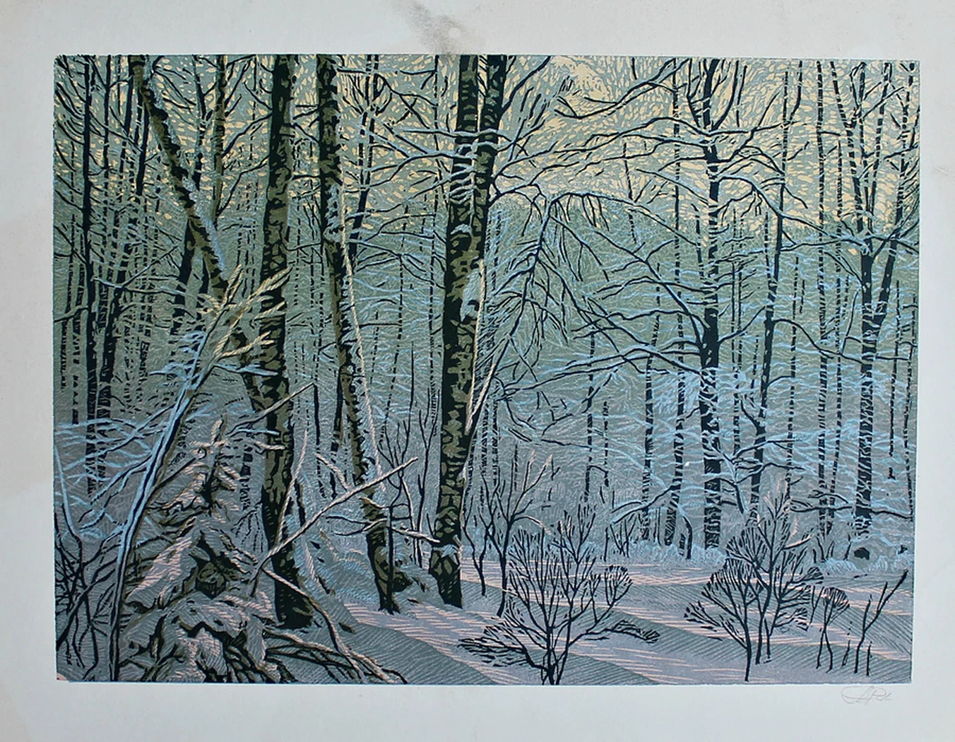 lot 233. «Зимний лес»