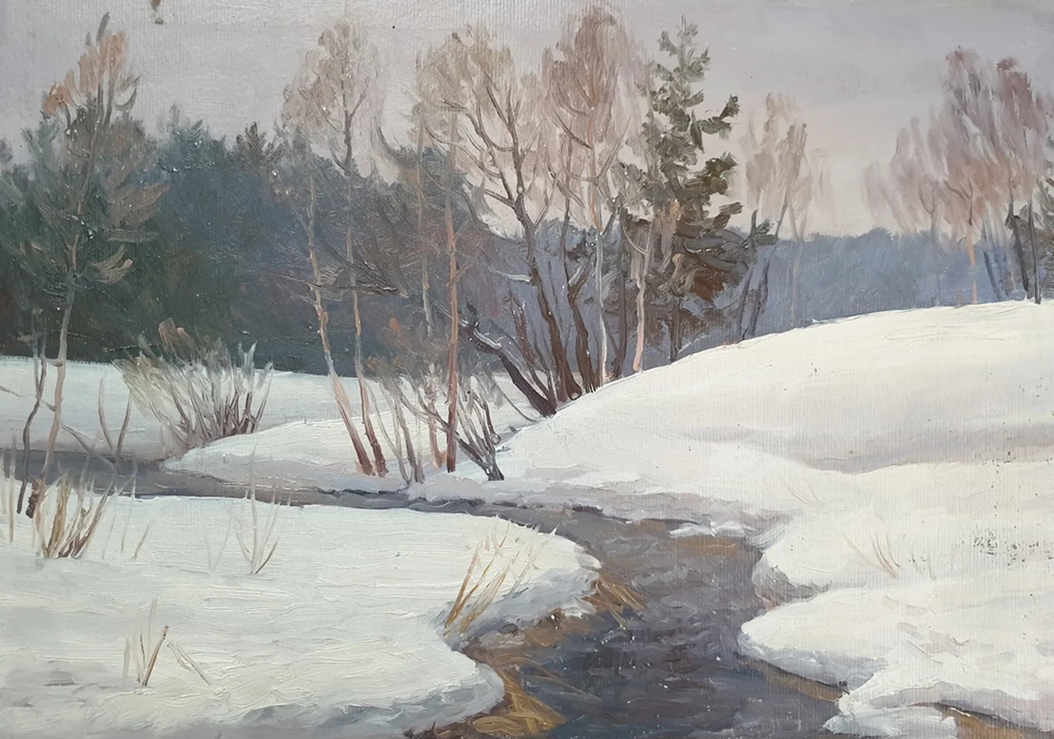  «Зимний пейзаж», Алтухов Сергей Яковлевич, художник, купить картину