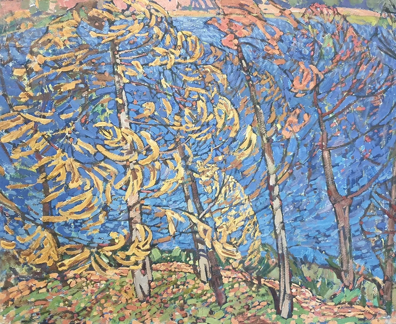 lot 156. «Деревенский осенний пейзаж»