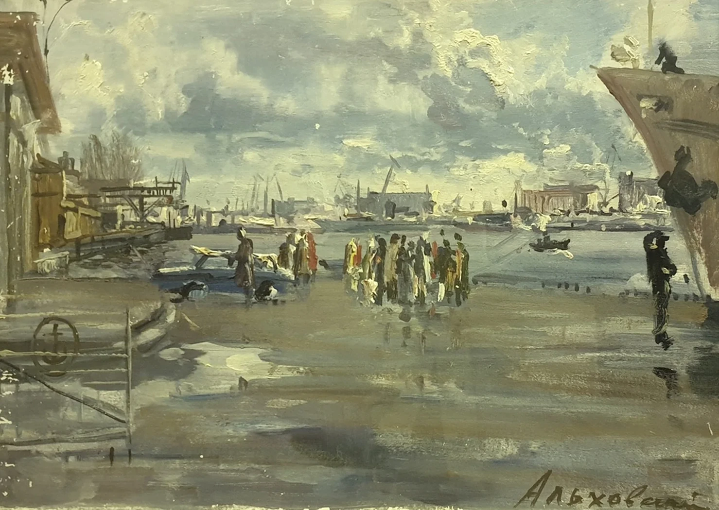 «Порт», Альховский Александр Давидович, художник, купить картину