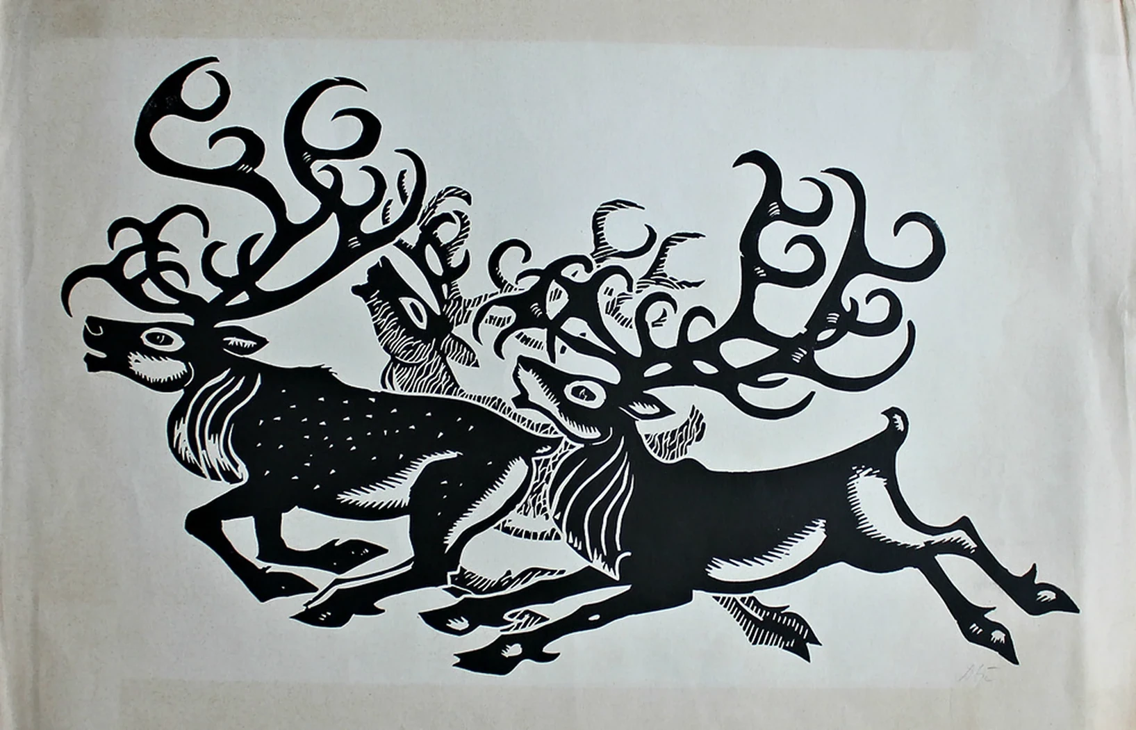 lot 89. «Бегущие олени»