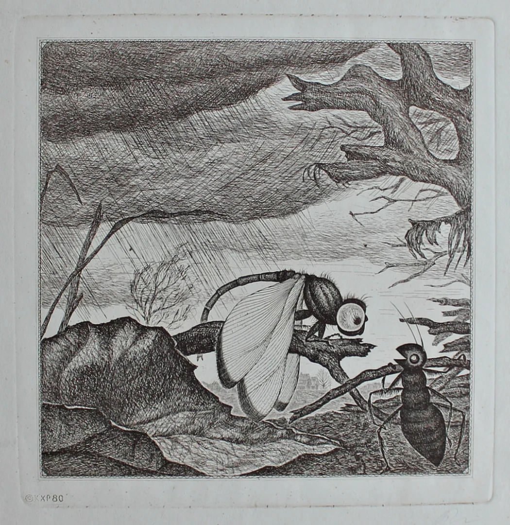 lot 201. «Стрекоза и муравей»