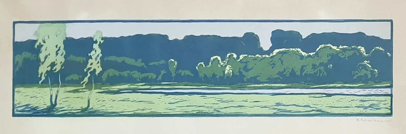 lot 99. «Вечерний пейзаж»