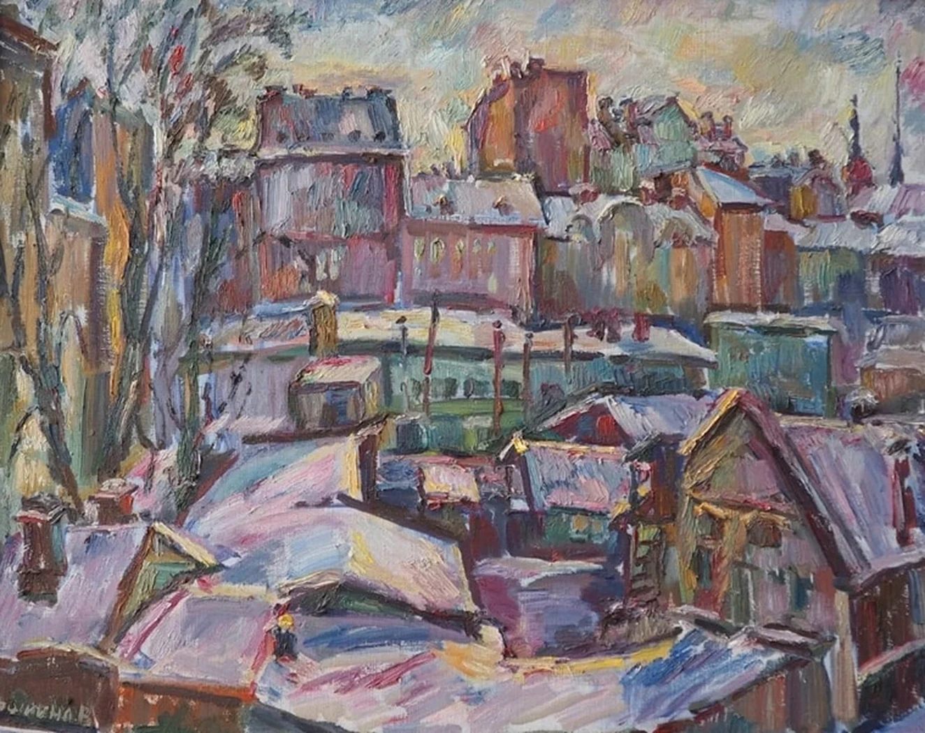 «Дома и крыши», Егошина Вера Алексеевна, художник, купить картину