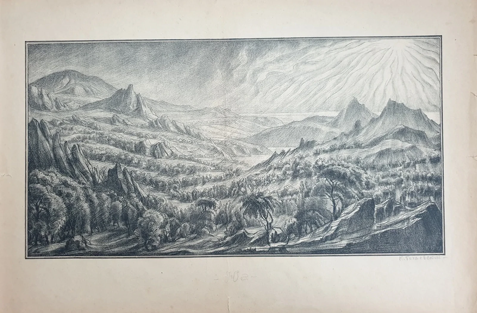 lot 105. «Горный пейзаж»