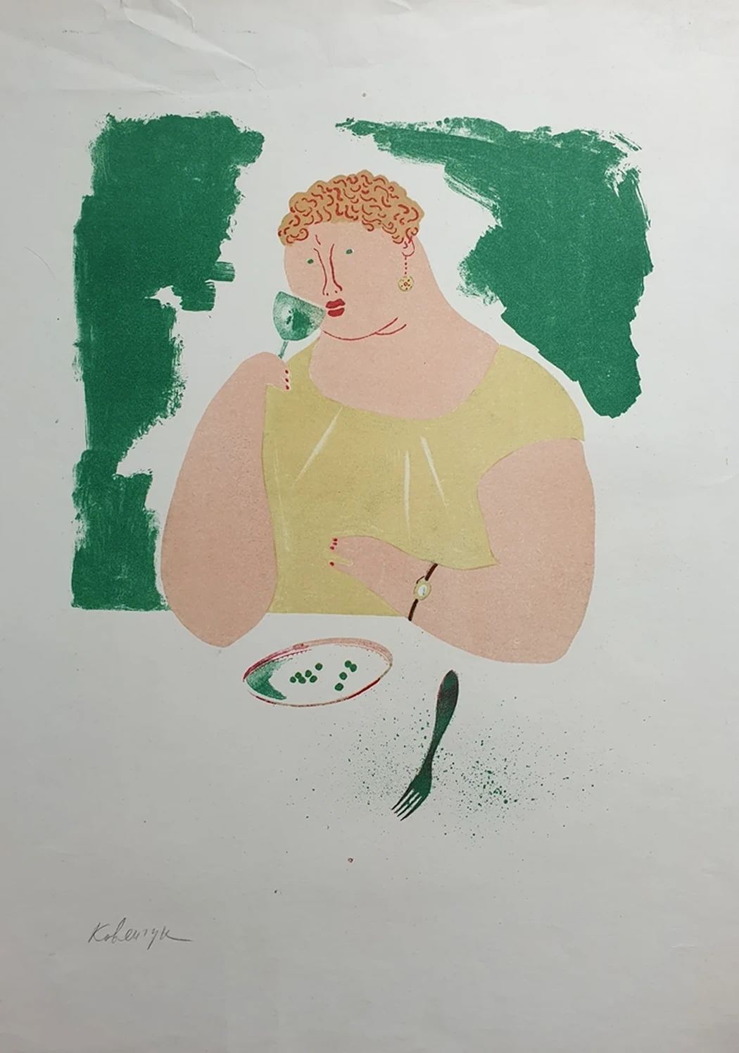 lot 2. «Дама с бокалом»