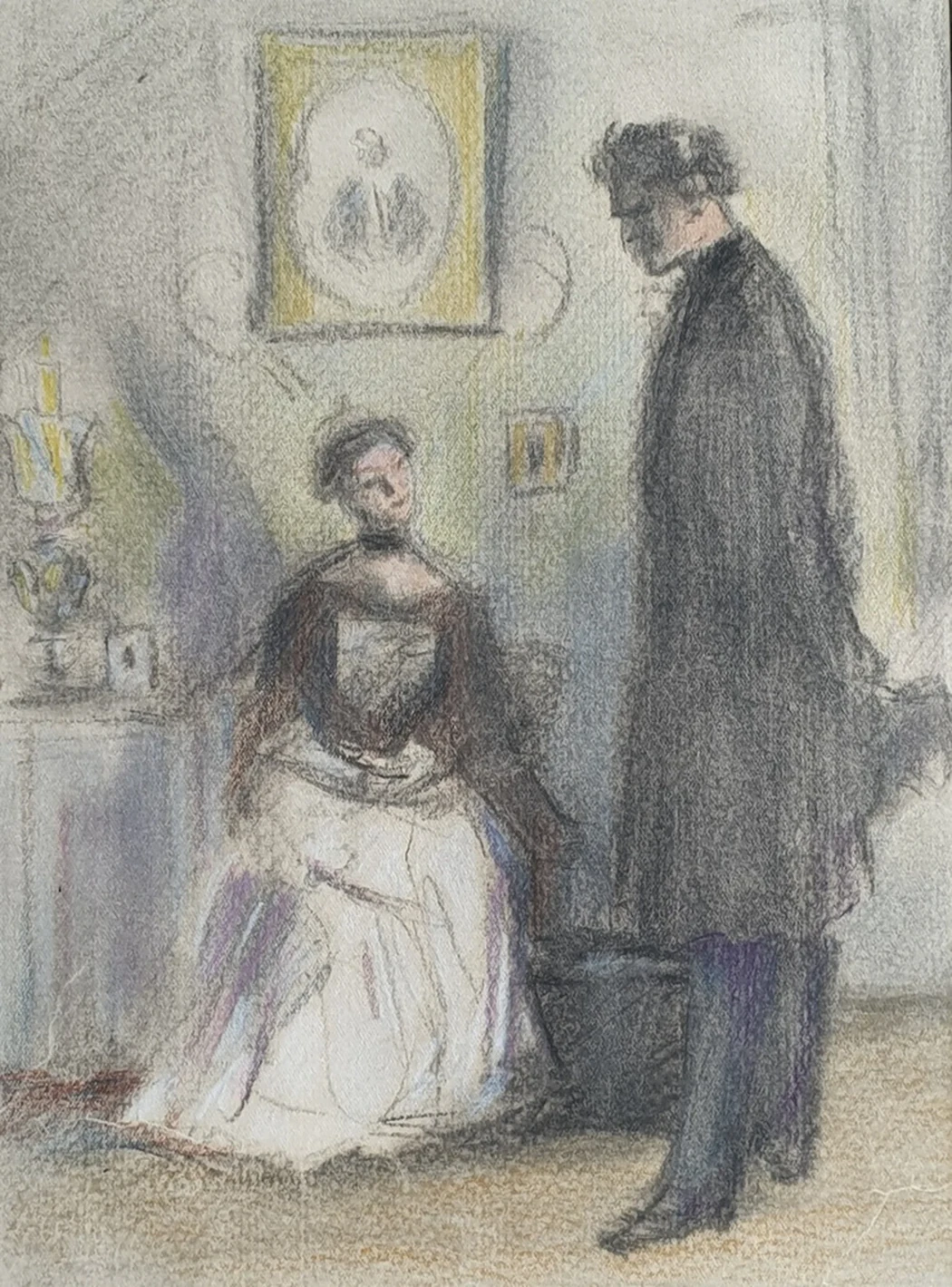 lot 65. «Эскиз иллюстрации к роману М.Горького «Фома Гордеев»»