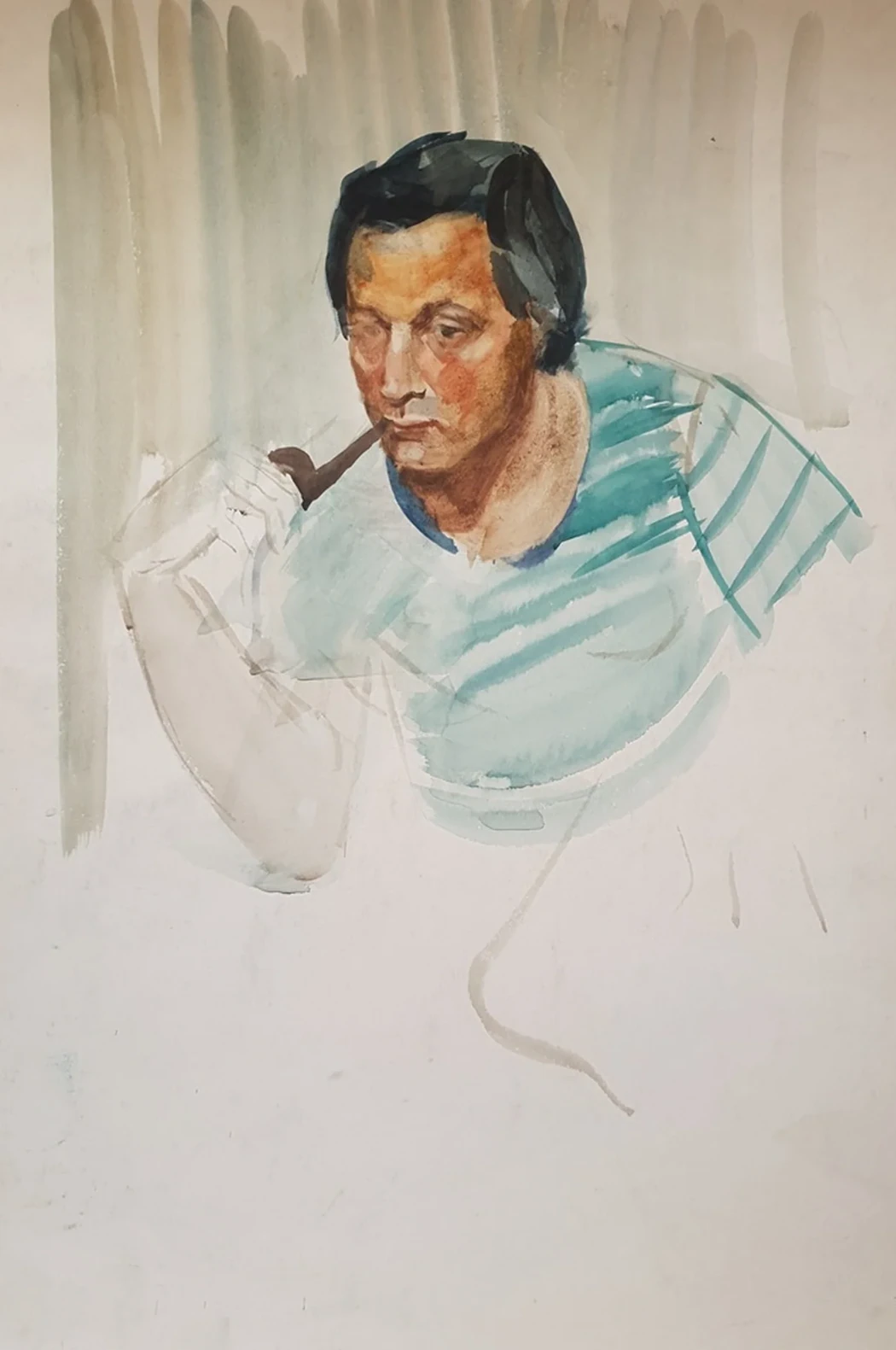 lot 119. «Портрет с трубкой»