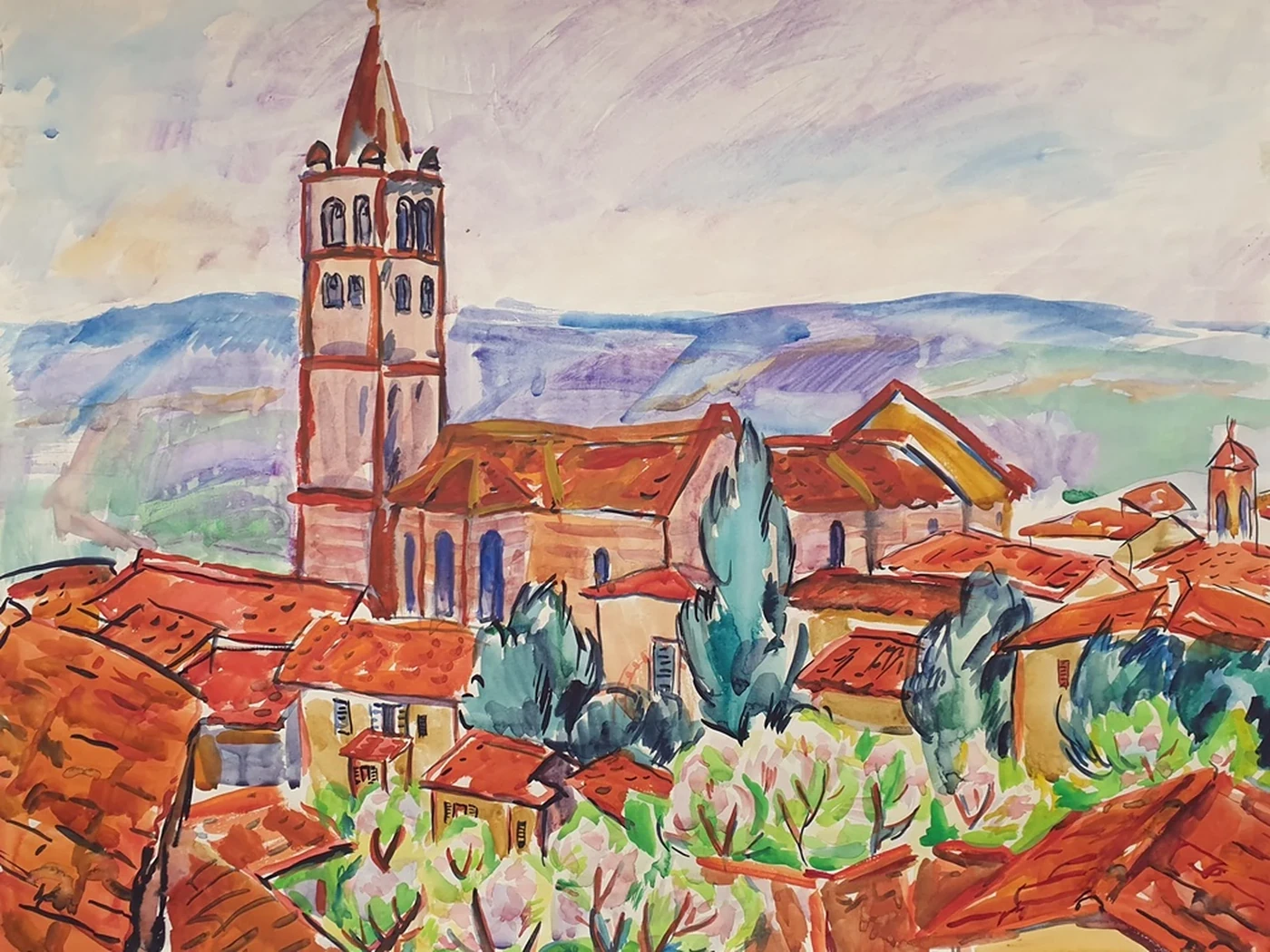 lot 54. «Красные крыши Ассизи»