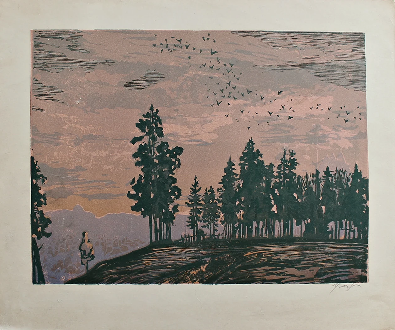 lot 106. «Вечерний пейзаж»