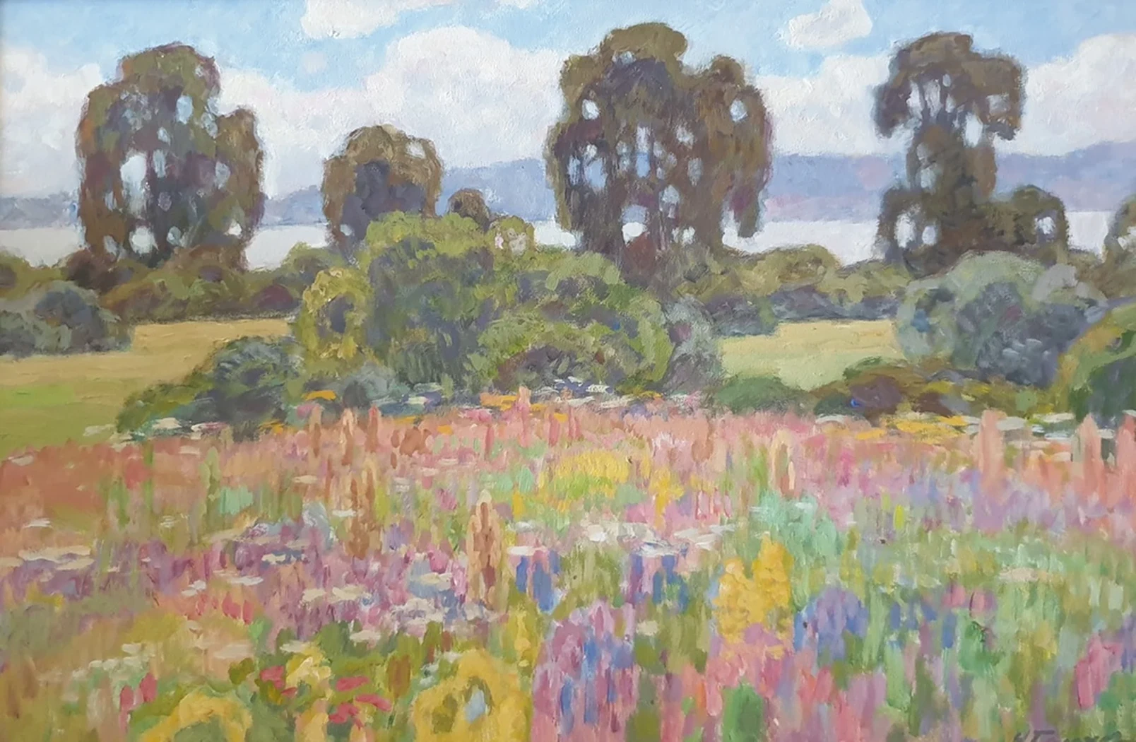 lot 245. «Заливные луга за Волгой»