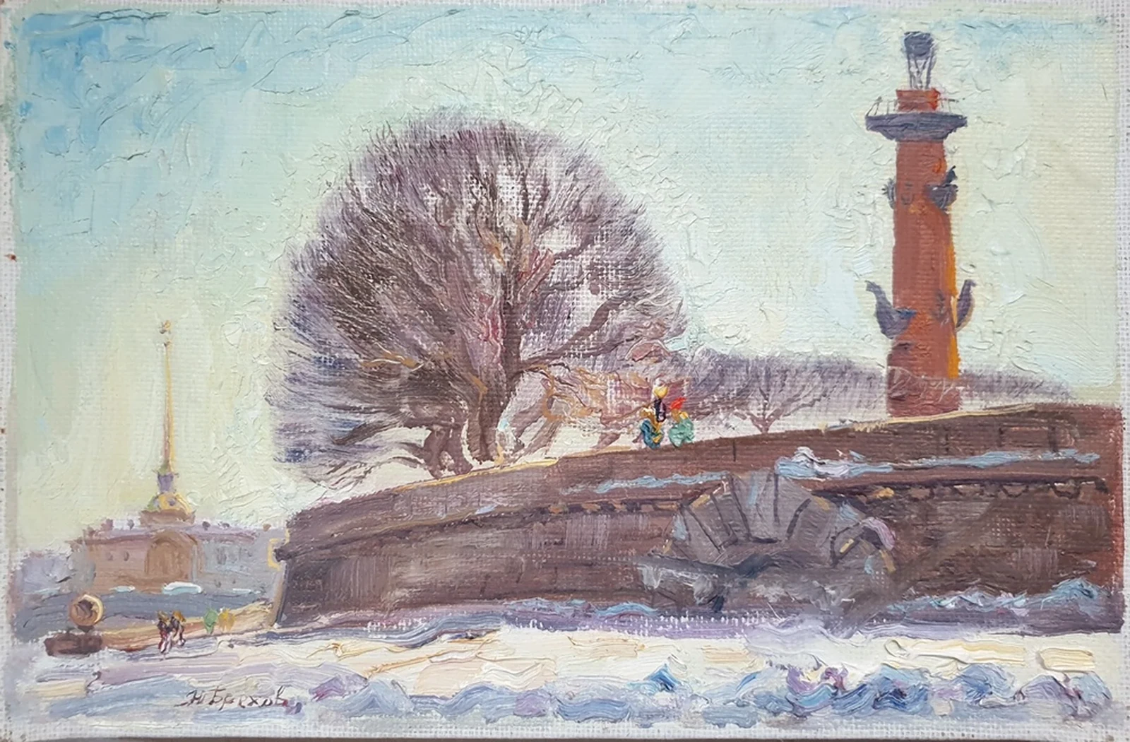 «Март. Стрелка ВО», Брехов Юрий Николаевич, художник, купить картину