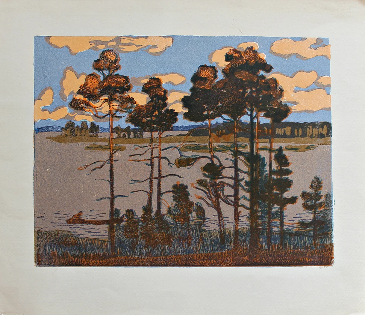 lot 78. «Пейзаж на озере»