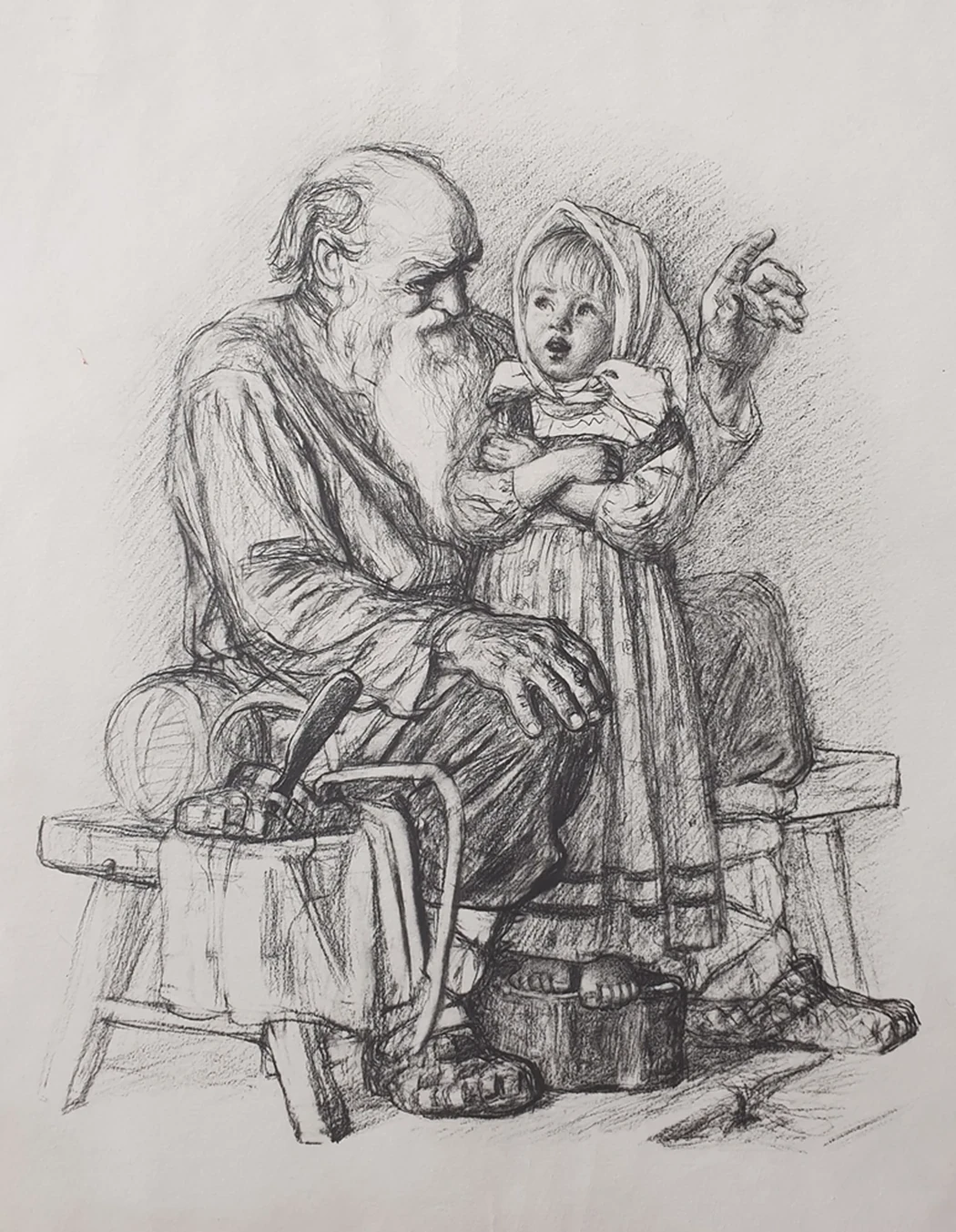 Рисунок из книги А.Н. Толстого «Для маленьких»
