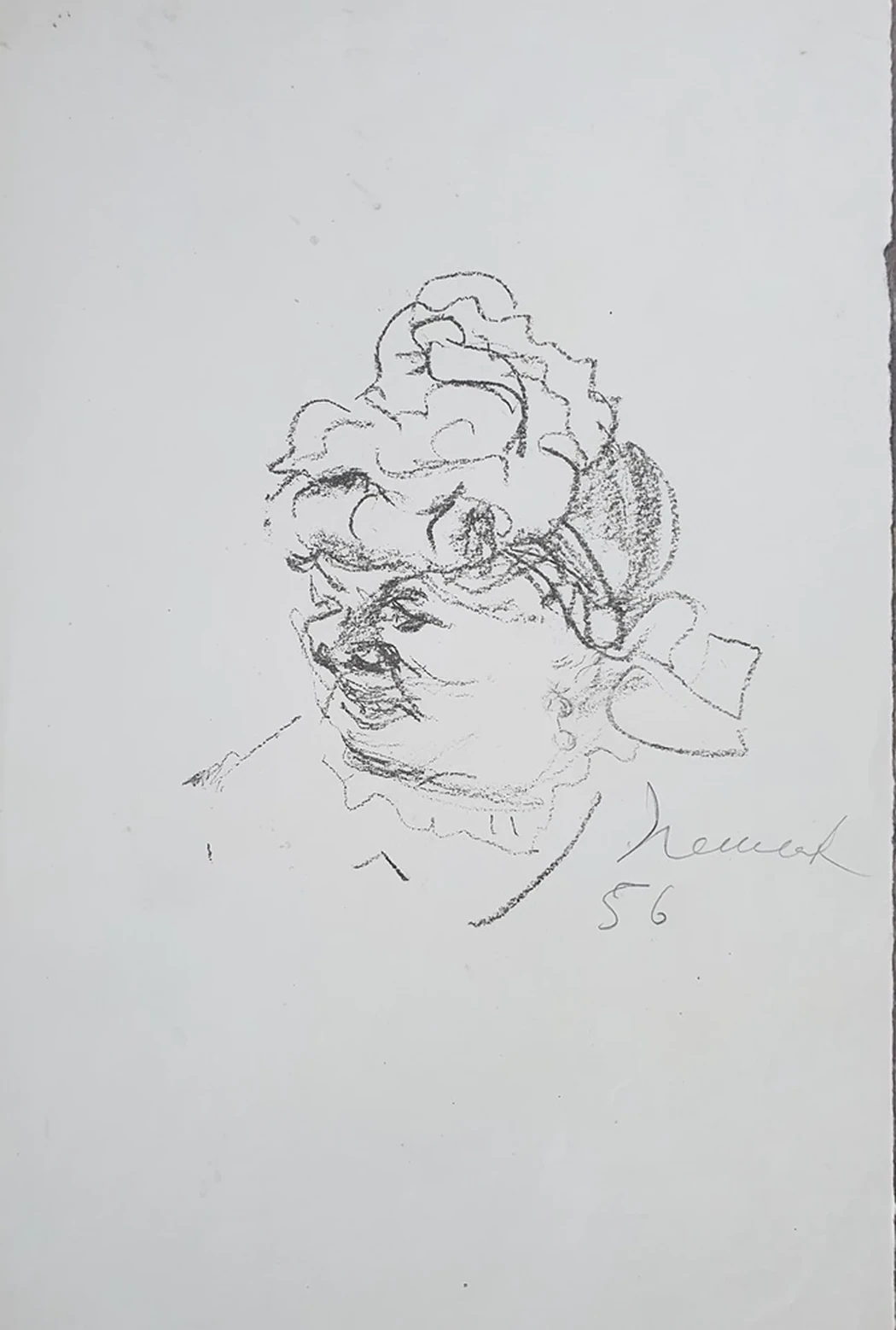 lot 12. «Набросок женской головы»
