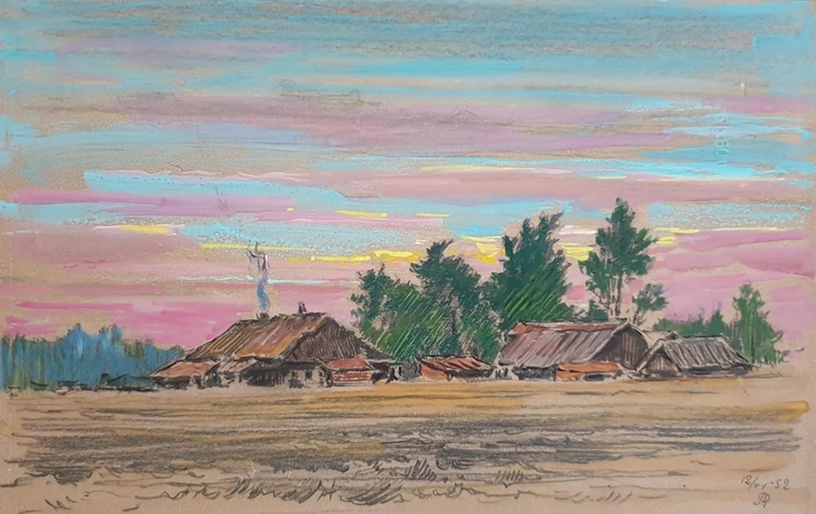 lot 37. «Деревенский пейзаж»