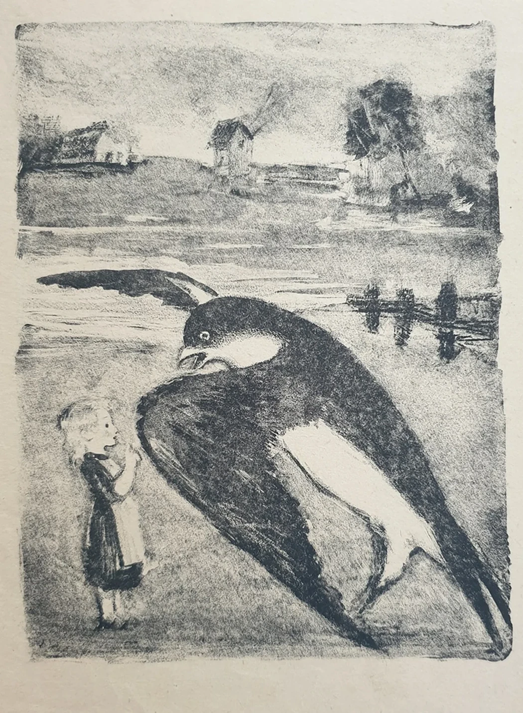 lot 47. «Иллюстрация к сказке Г.Х.Андерсена «Дюймовочка»»