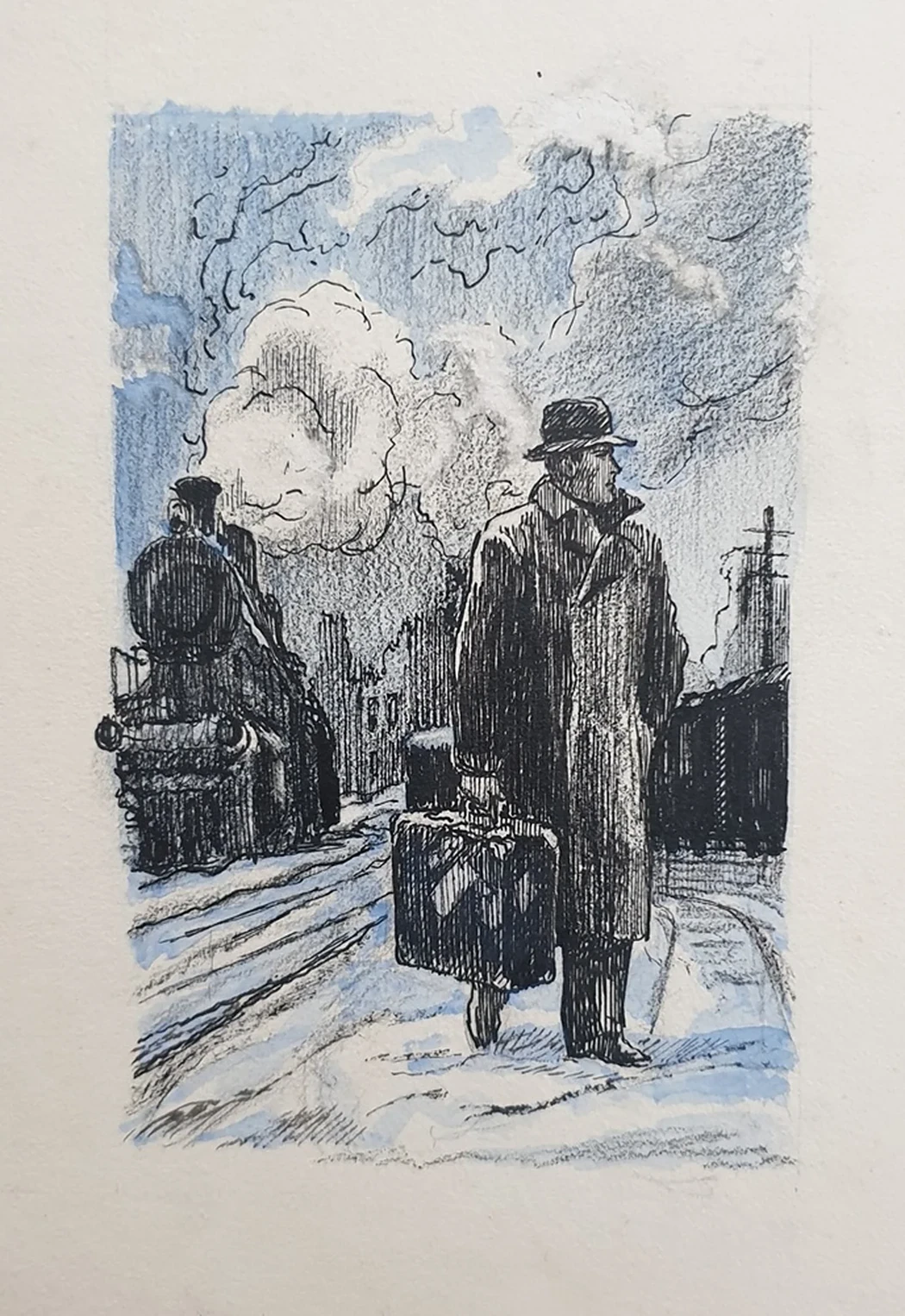 lot 73. «Эскиз иллюстрации к книге С.Мстиславского «Грач-птица весенняя»»
