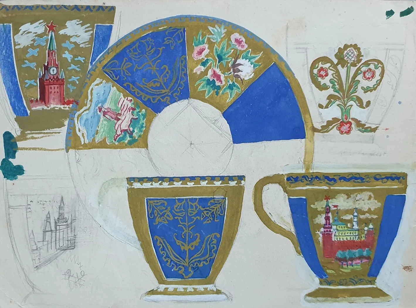 lot 55. «Эскиз чайной пары «Москва»»