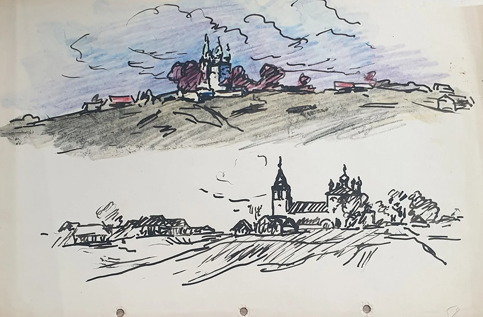 lot 56. «Два вида с церковью»