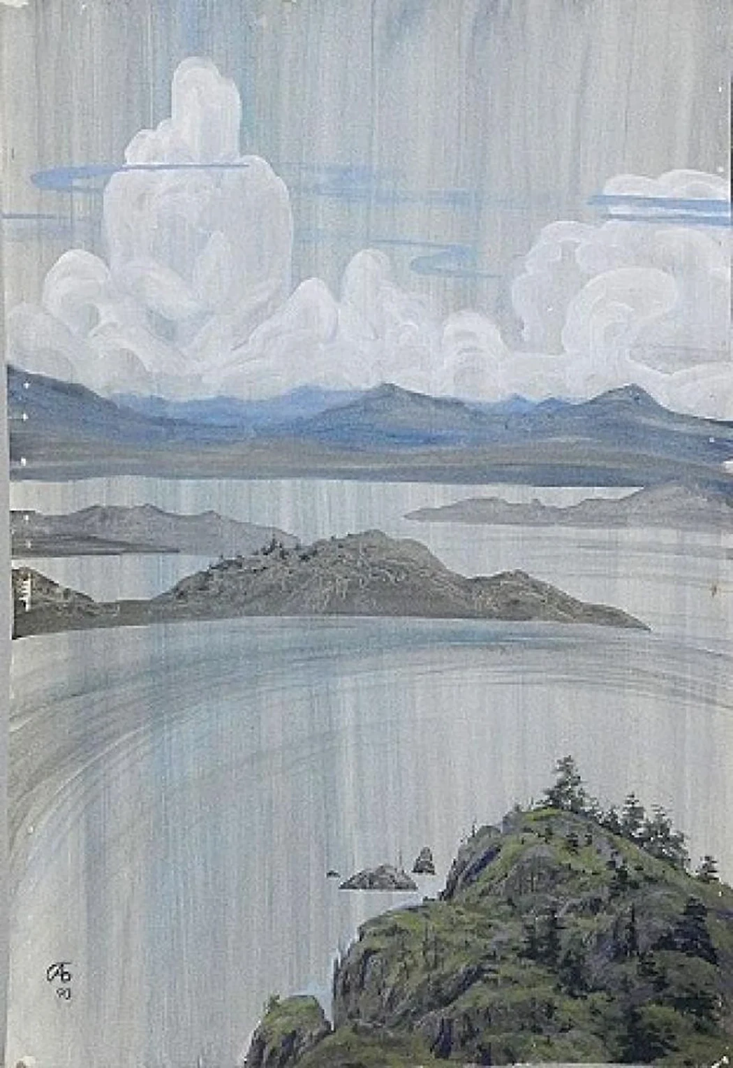 «Облака на Байкале», Андрей Блинов, художник, купить картину
