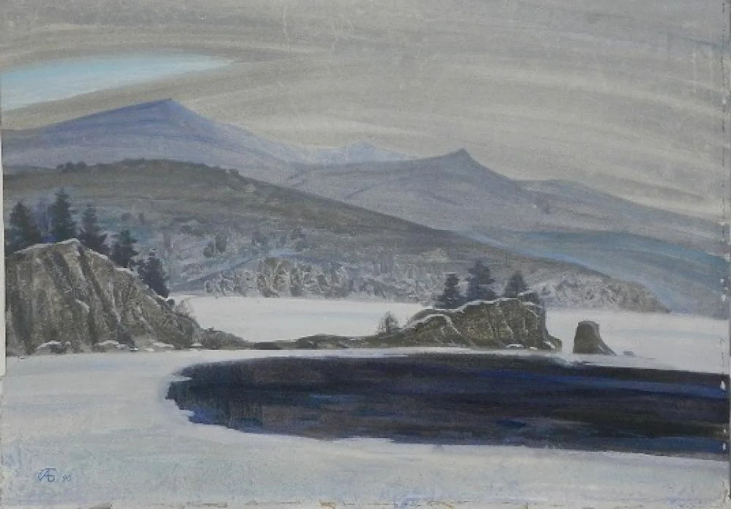 «Полынья. Байкал», Андрей Блинов, художник, купить картину