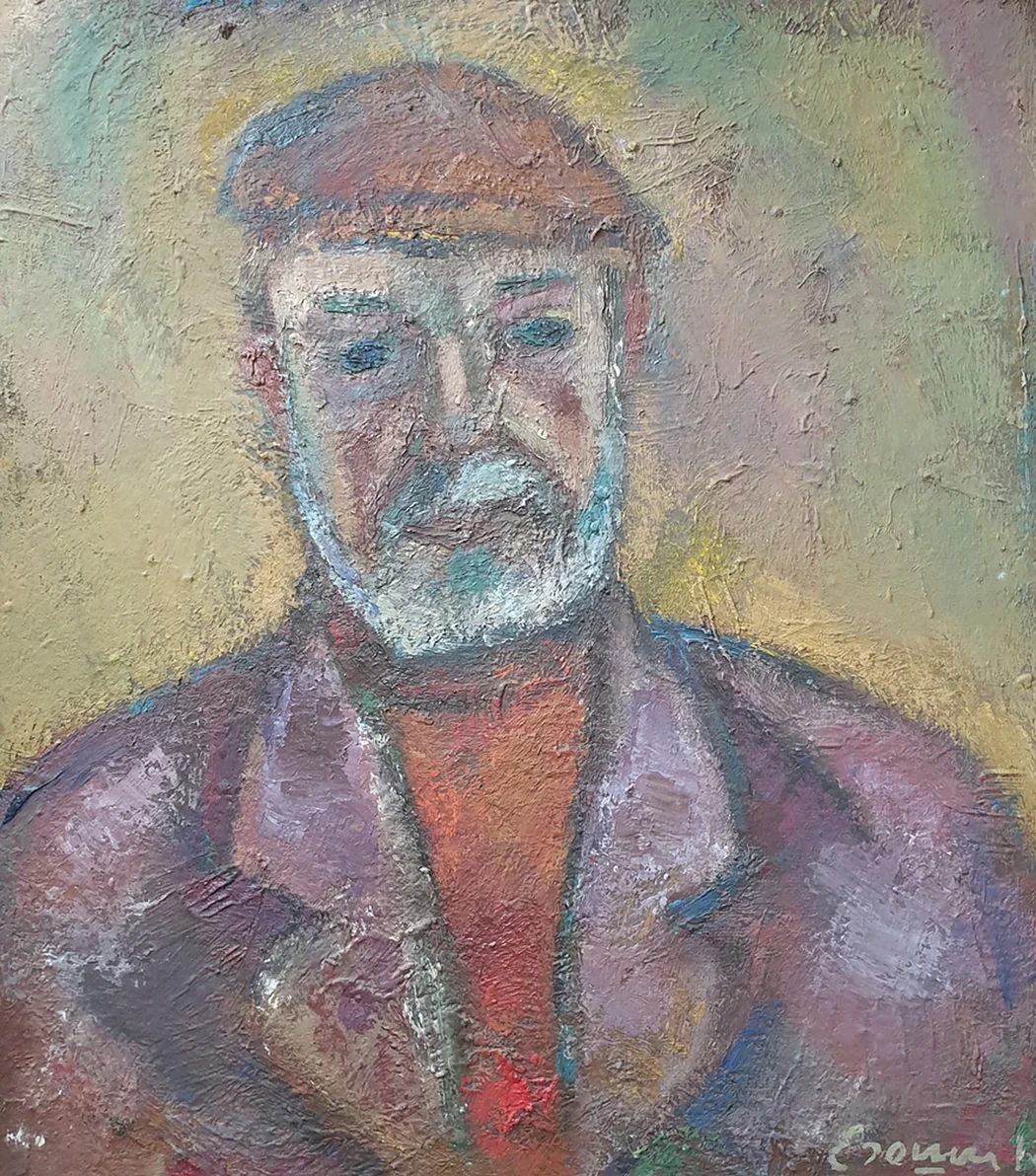 «Автопортрет в кожаной кепке», Егошин Г.П., купить картину