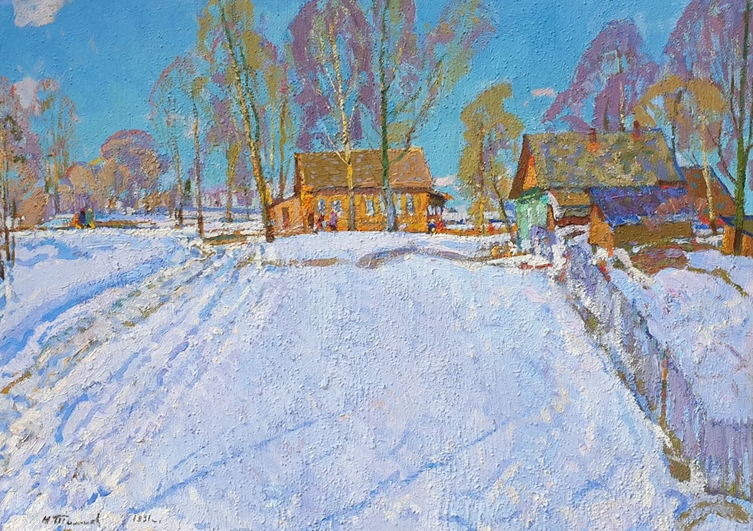 «Зимний пейзаж», Тимков Николай Ефимович, художник, купить картину