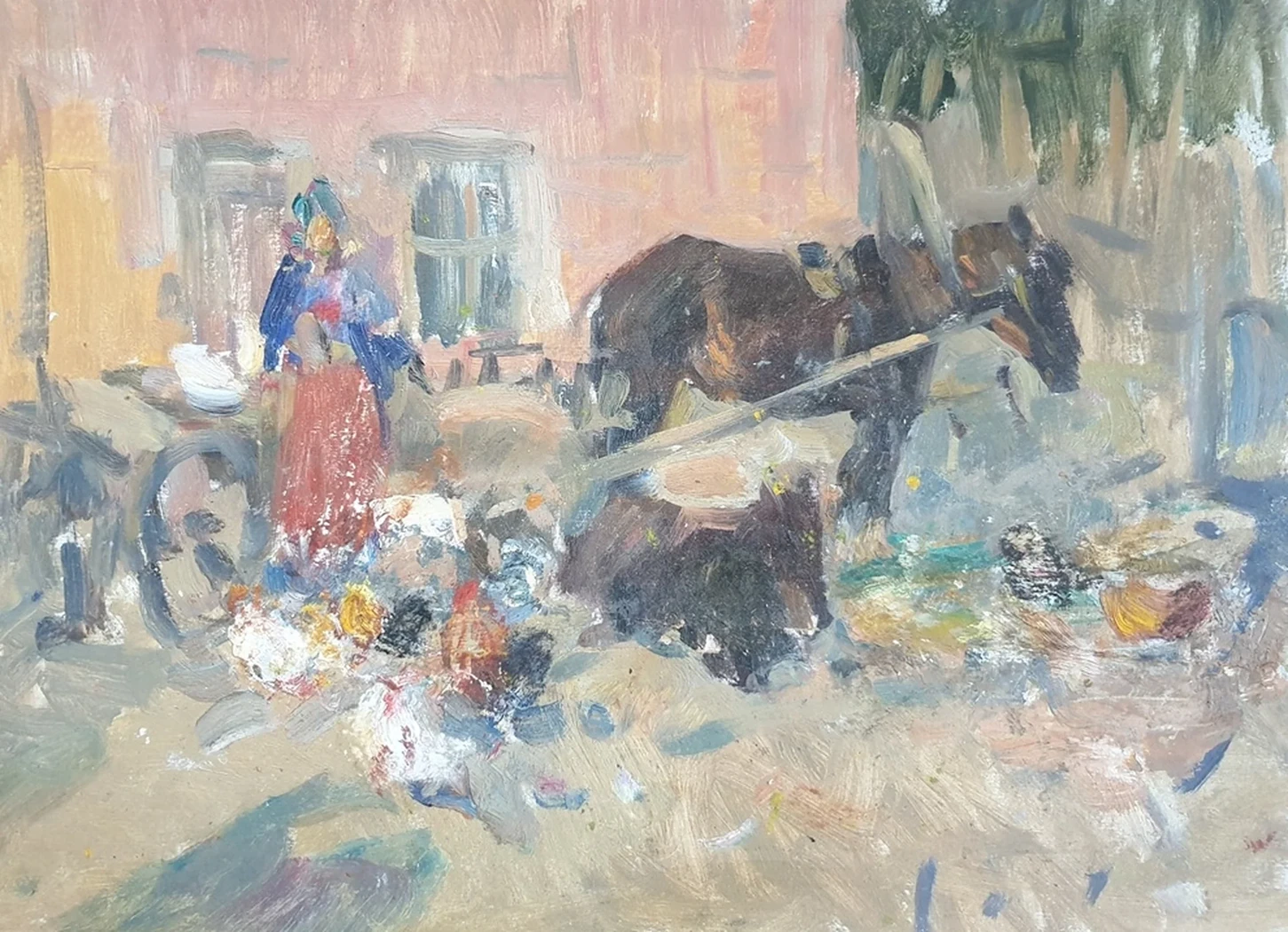 «Вечерело», Варичев Иван Михайлович, художник, купить картину, купить, работы, аукцион, живопись, галерея ОПХ, Bidspirit, бидспирит, магазин, выставка