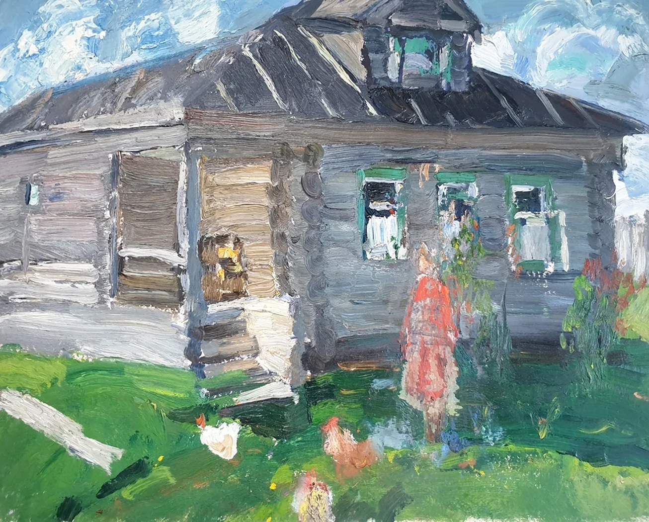 lot 114. «Вечер в деревне»