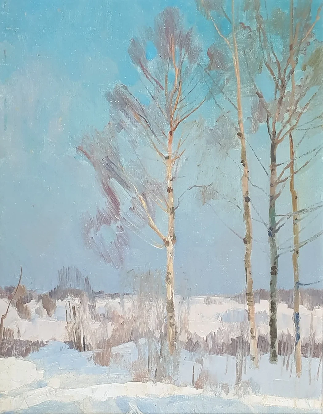 В январе