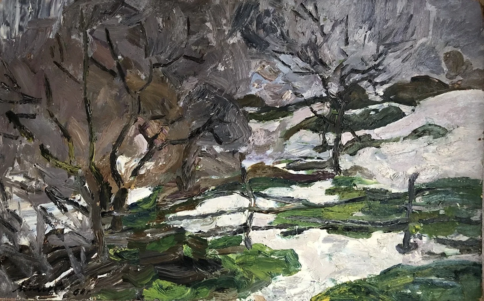 «Яблони зимой», Милова Лидия Александровна, художник, купить картину