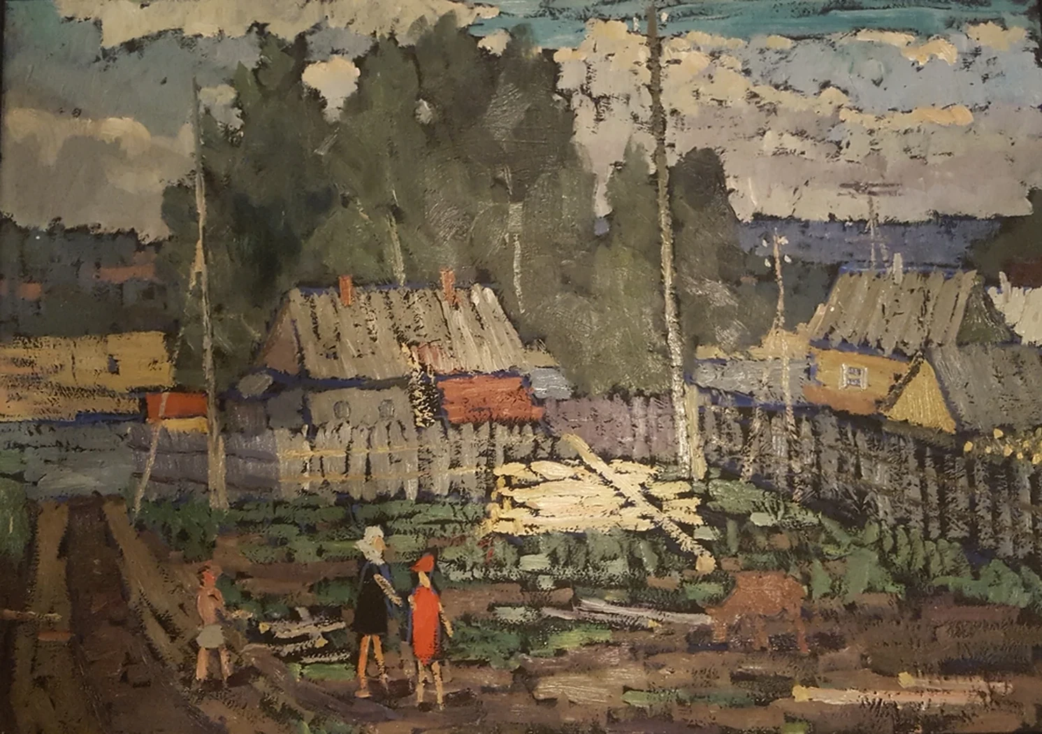 «Село в Жигулях. (Поздняя весна)», Кондратьев Дмитрий Сергеевич