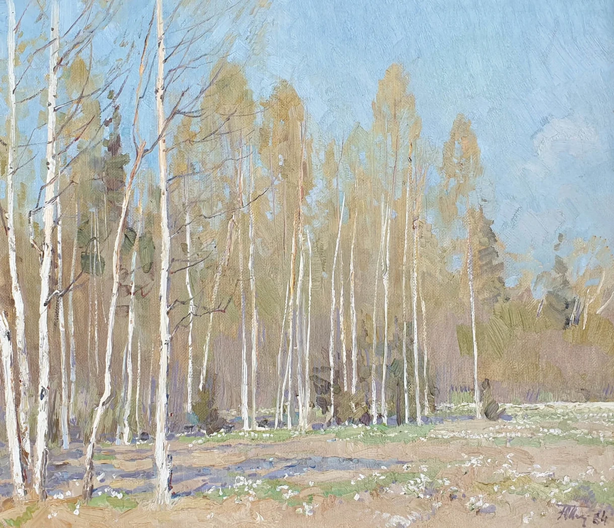 lot 105. Май, подснежники распустились